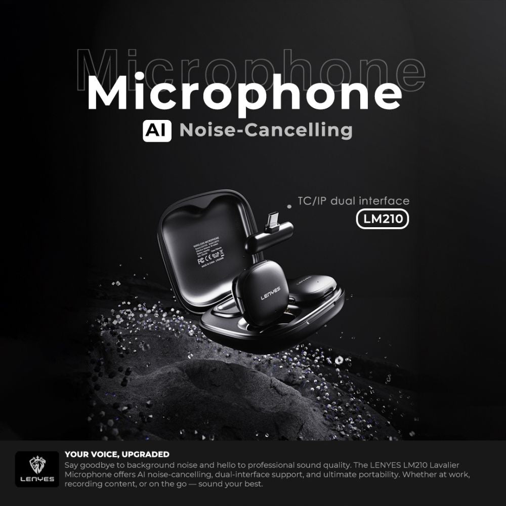 LENYES LM210 AI Wireless Collar Microphone