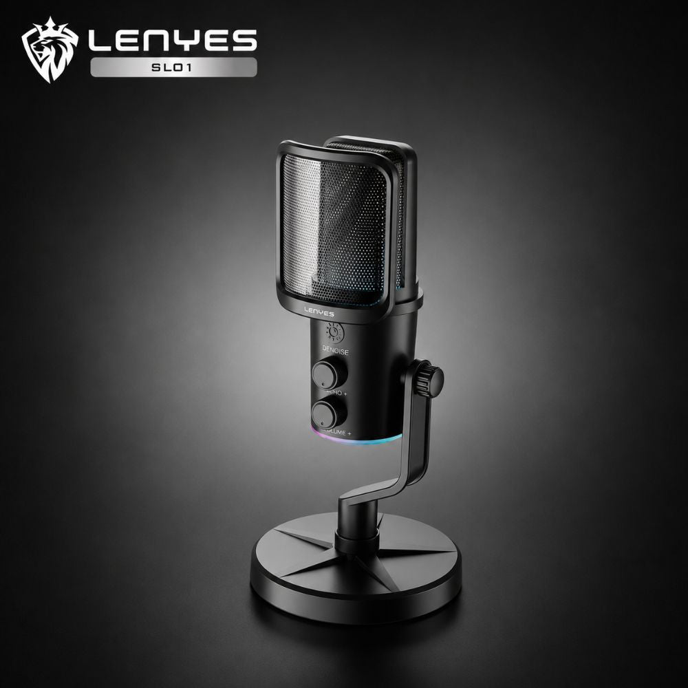LENYES SL01 RGB Streaming Podcast Microphone