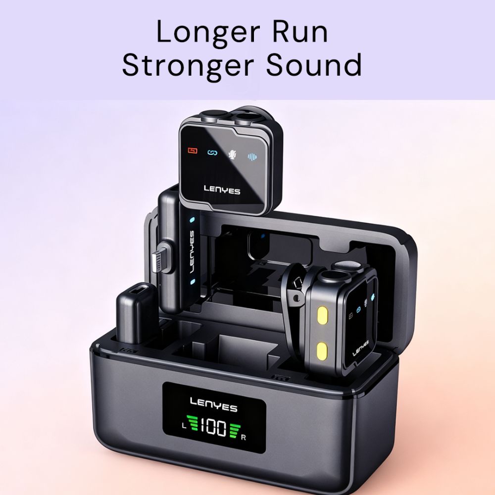 LENYES LM205 Wireless Lavalier Microphone