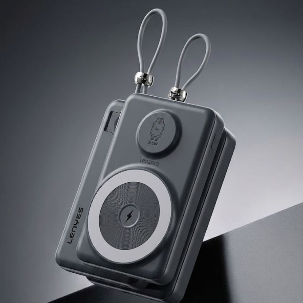 LENYES PW144D Magnetic 3 IN 1 Wireless Power Bank
