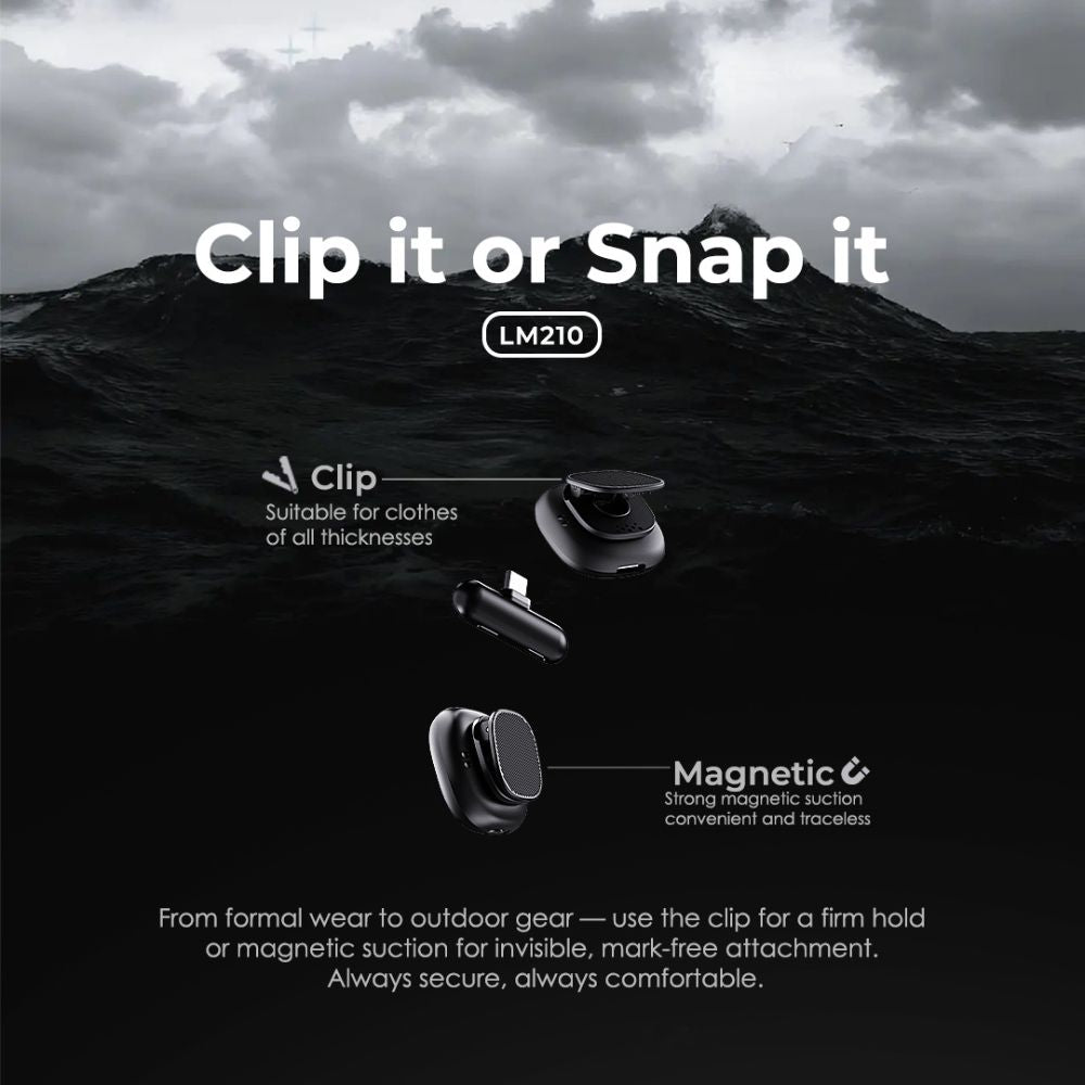 LENYES LM210 AI Wireless Collar Microphone