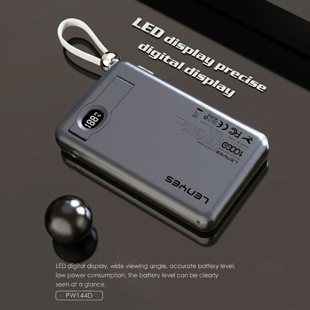 LENYES PW144D Magnetic 3 IN 1 Wireless Power Bank