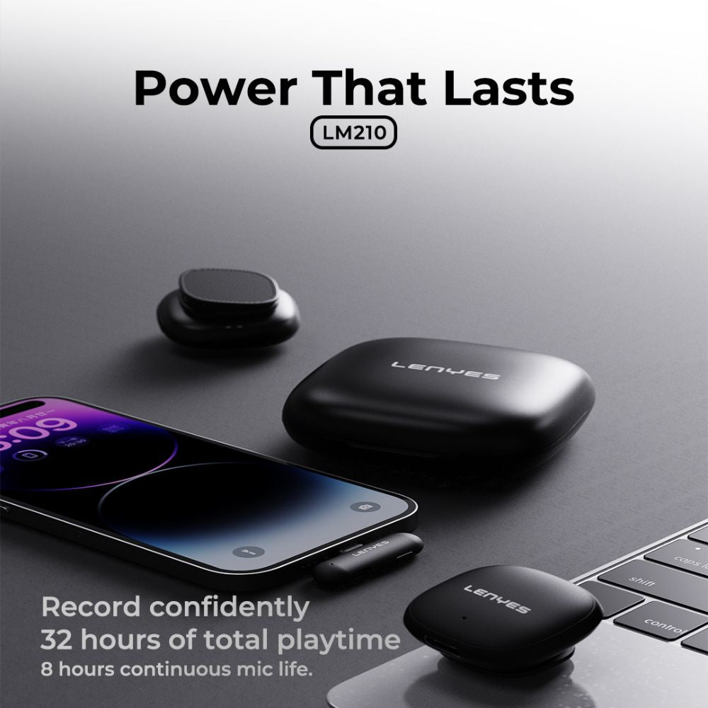 LENYES LM210 AI Wireless Collar Microphone