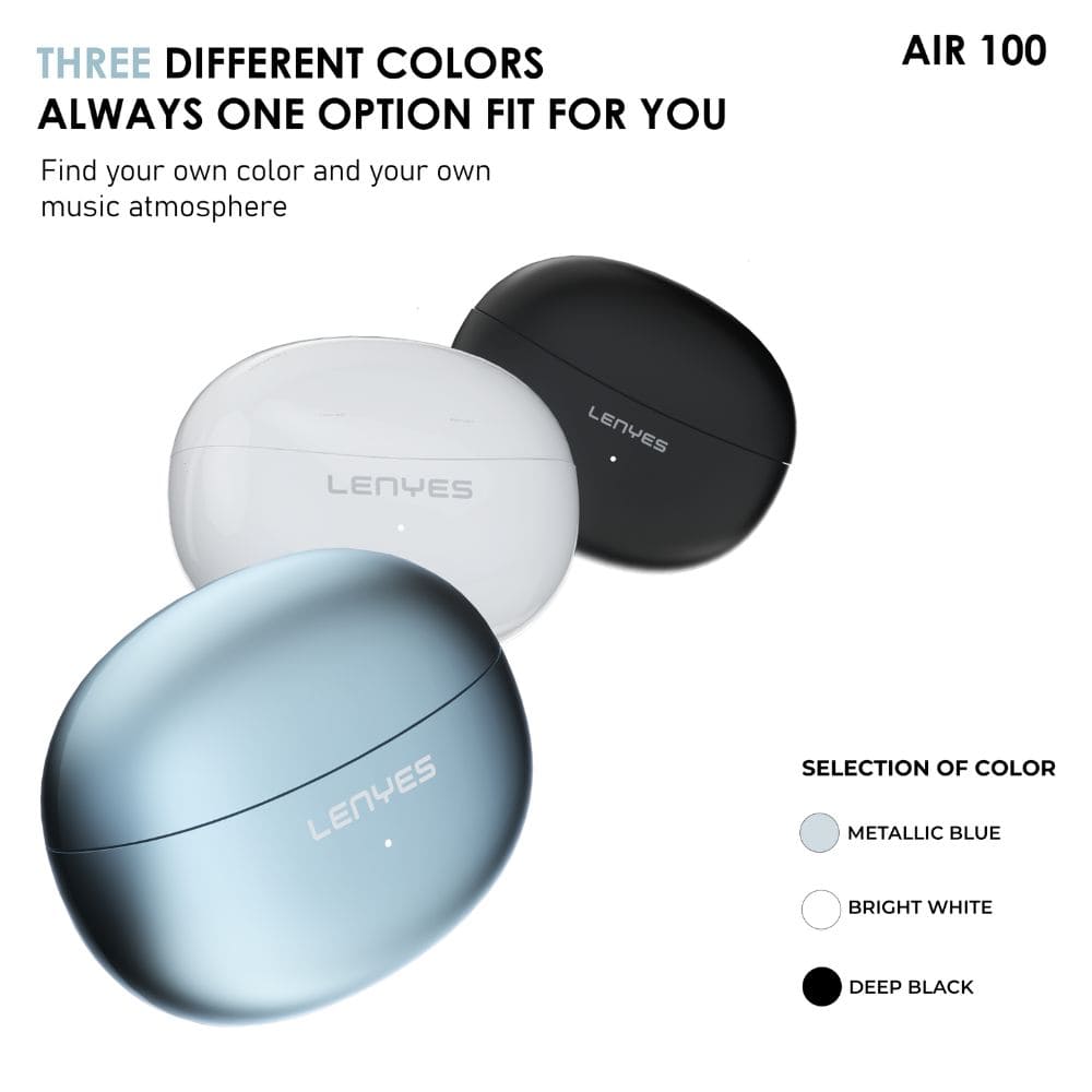 LENYES AIR 100 ANC + ENC Wireless Earbuds