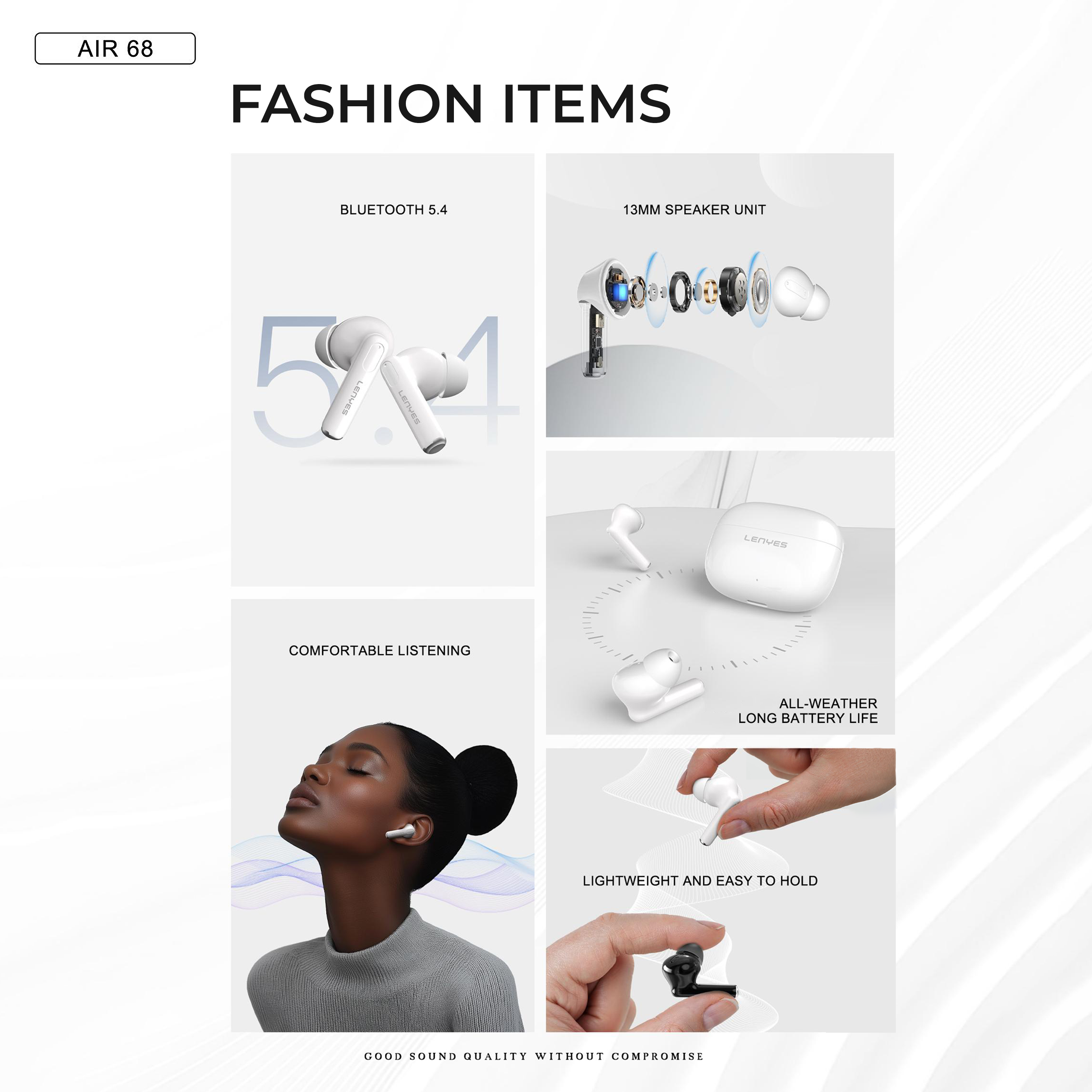 Lenyes AIR68 Earpods