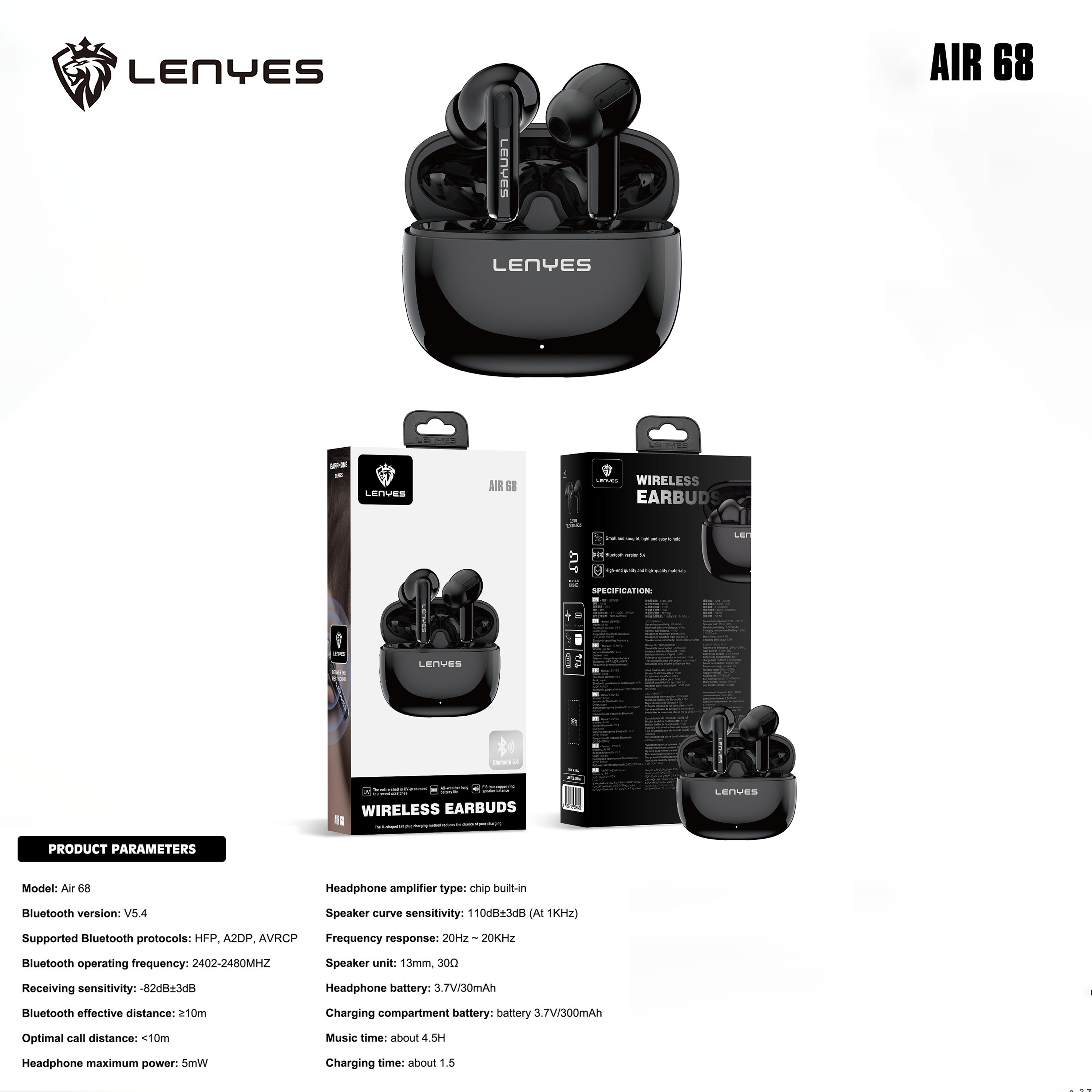 Lenyes AIR68 Earpods
