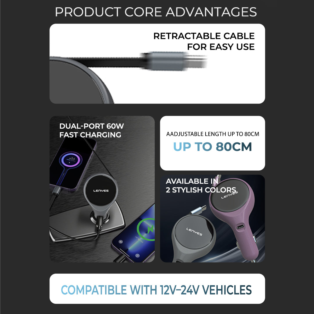 CA820 60W Car Charger