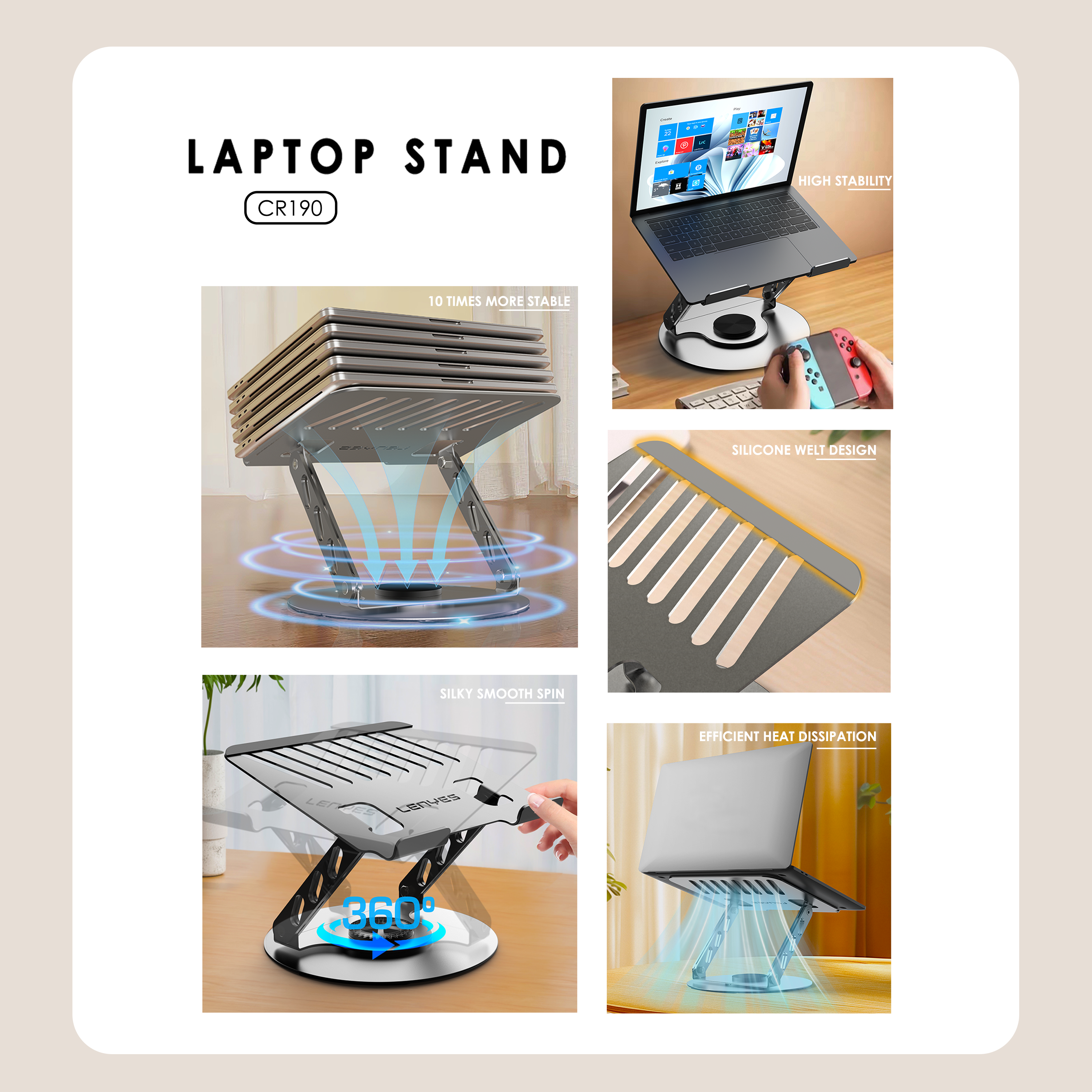 Lenyes CR190 Laptop Stand