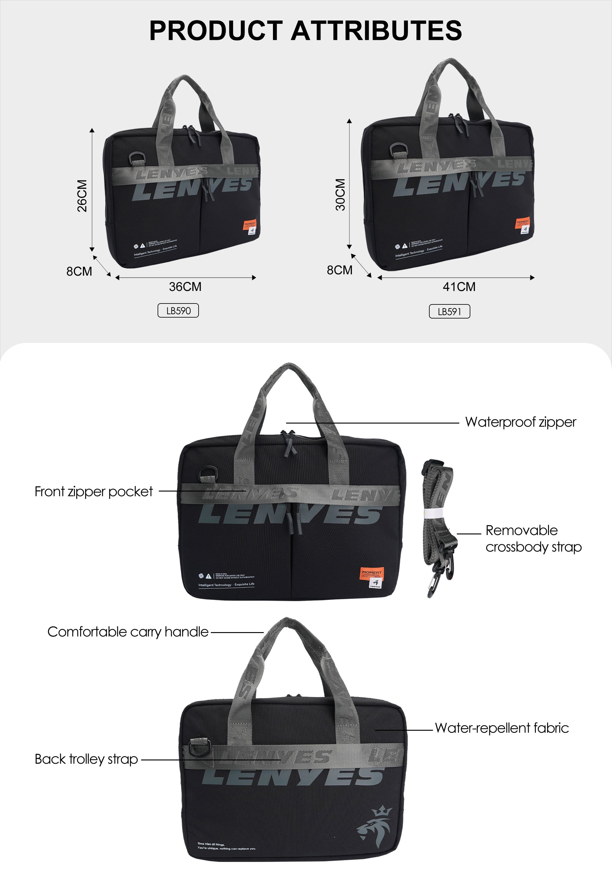 Lenyes LB591 Premium 15" Laptop Bag