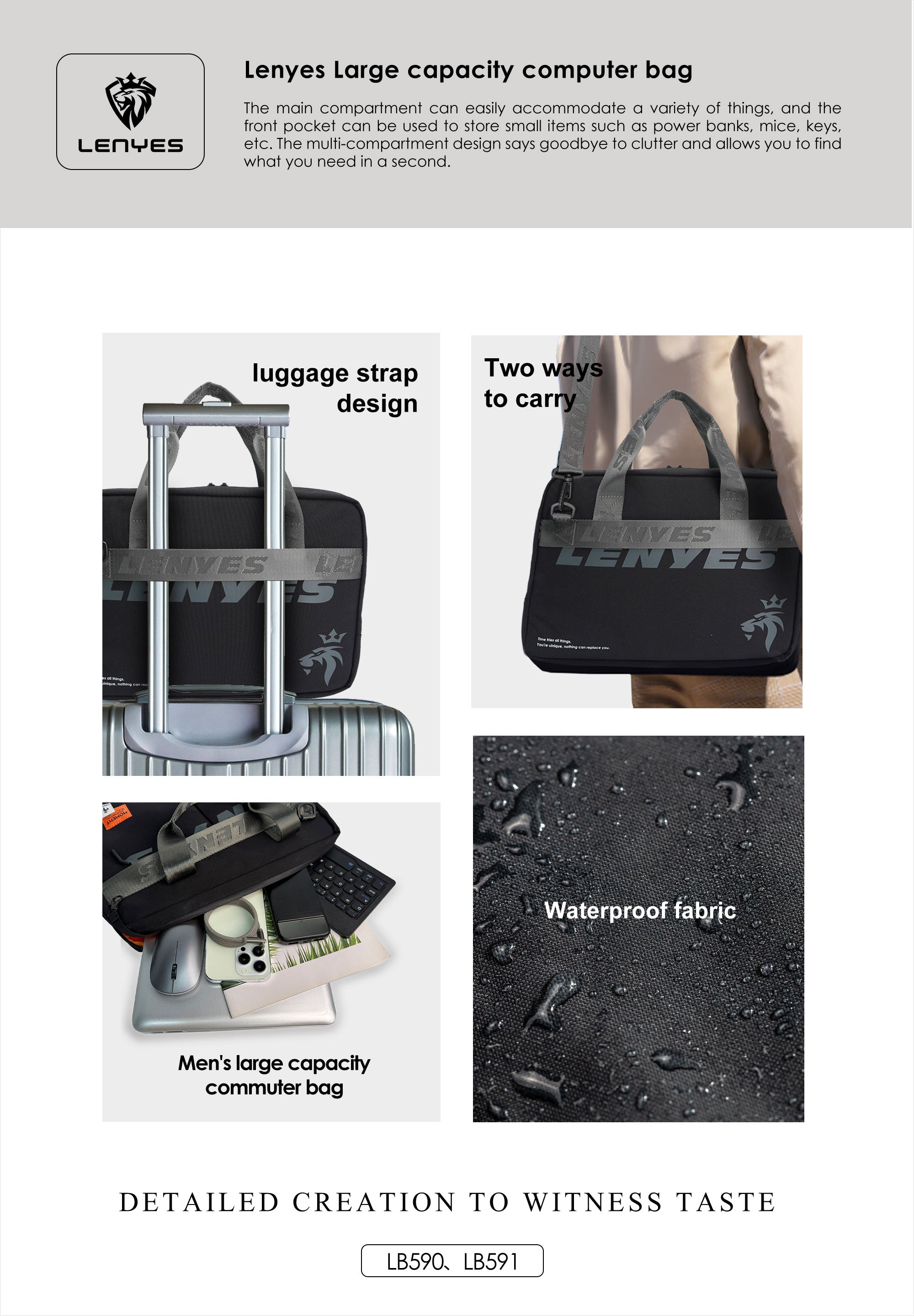 LB590 Stylish Laptop & Travel Bag