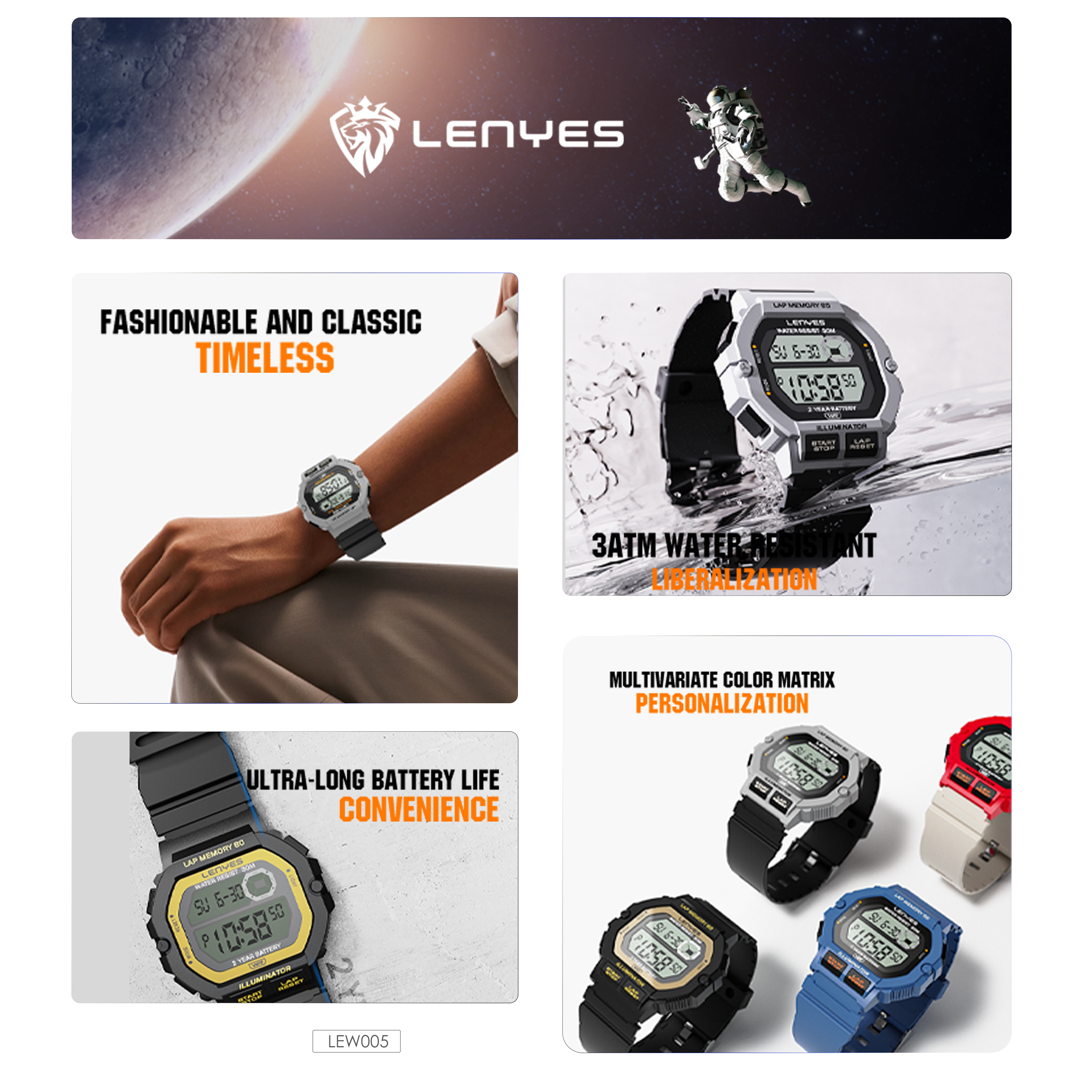 Lenyes LEW005 Analogue Watch