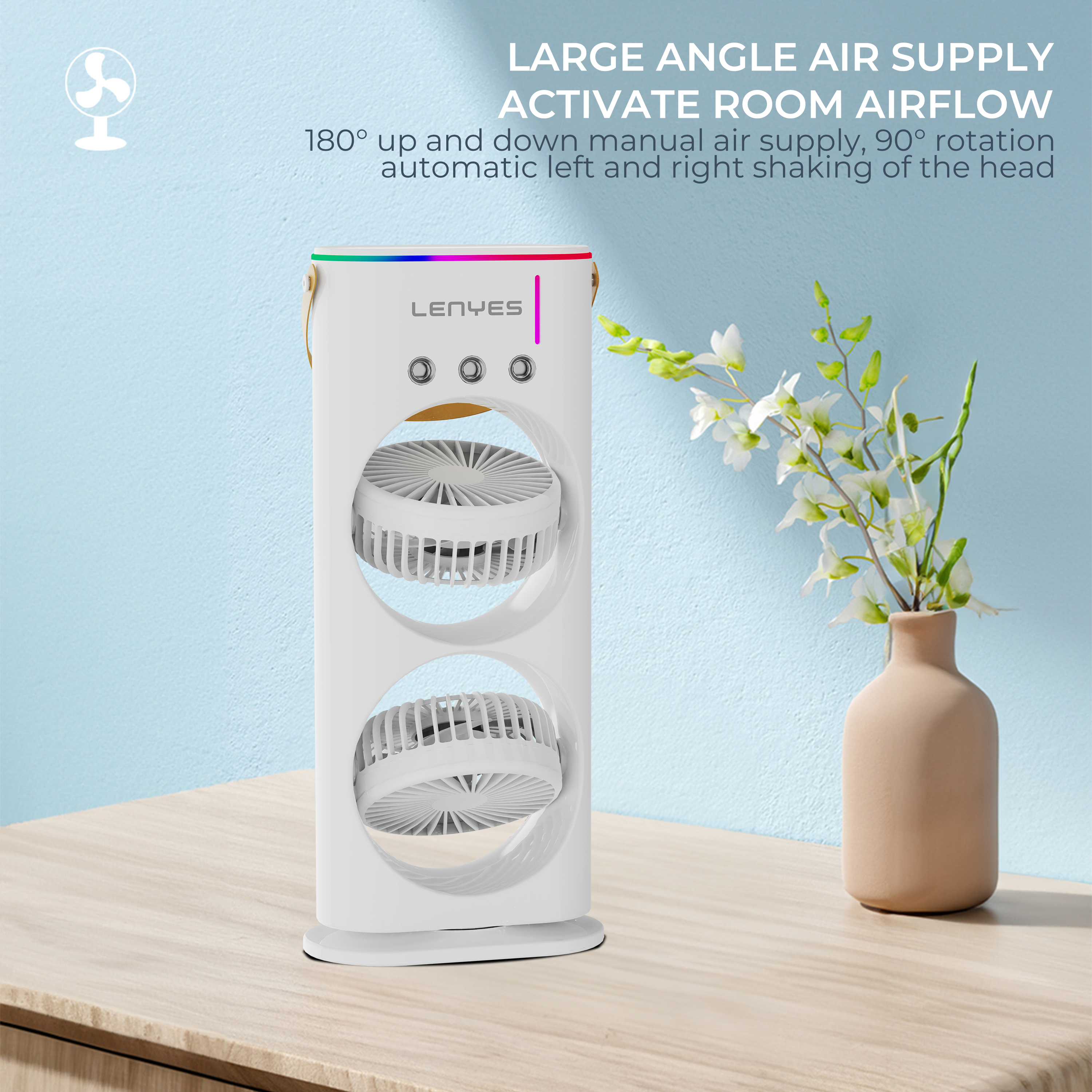 Lenyes LHF03 Rechargeable Portable Fan