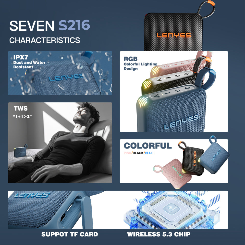 LENYES S216 6W Portable Bluetooth Speaker
