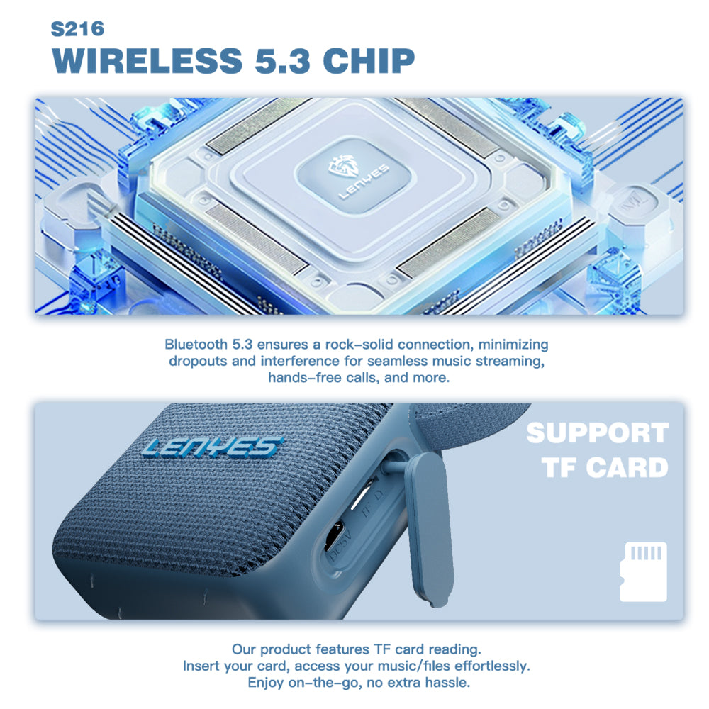 LENYES S216 6W Portable Bluetooth Speaker