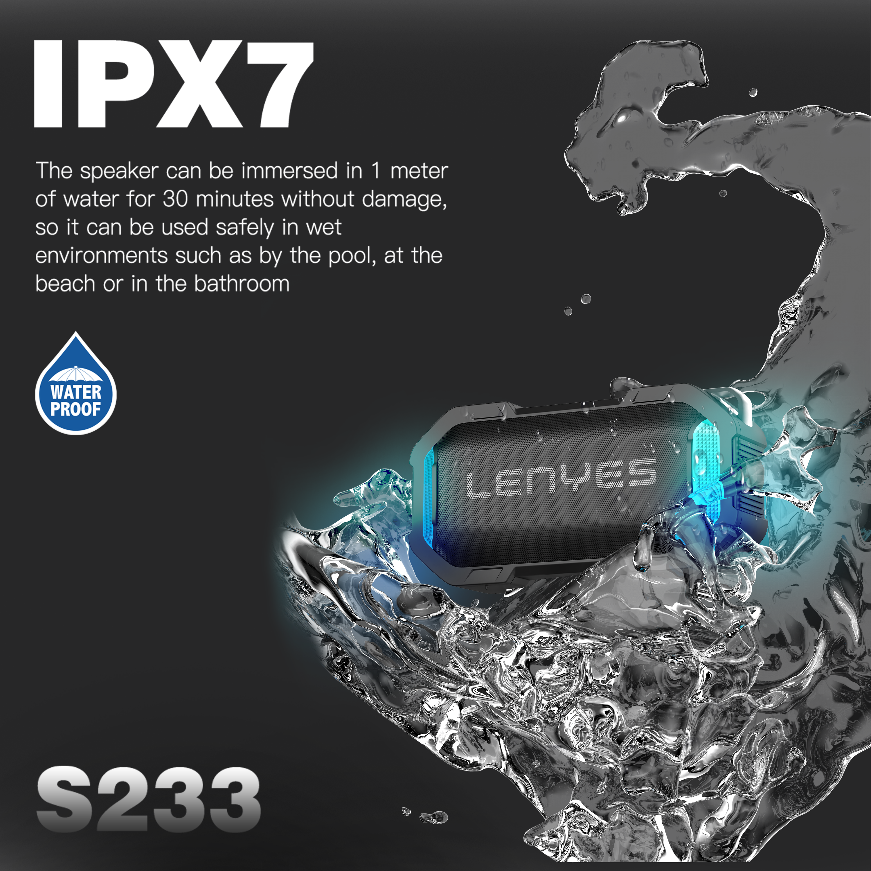 Lenyes S233 12 Watt Portable Speaker