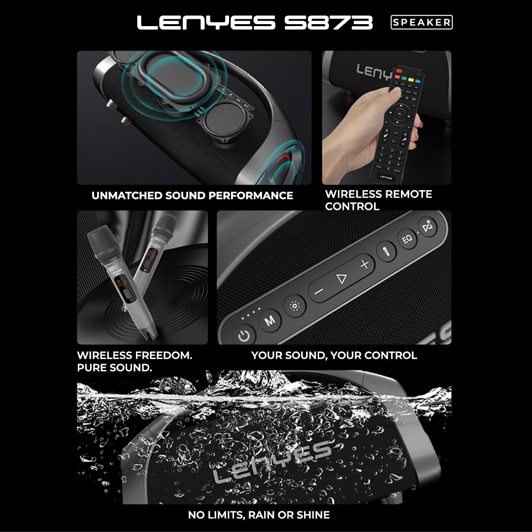 LENYES S873 400W Portable Party Speaker