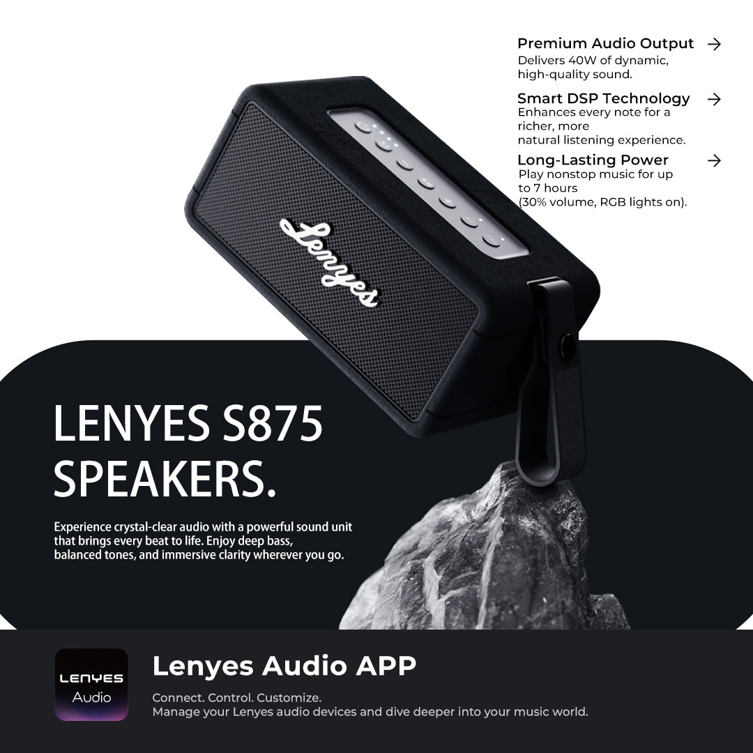 Lenyes S875 40 Watt Portable Speaker