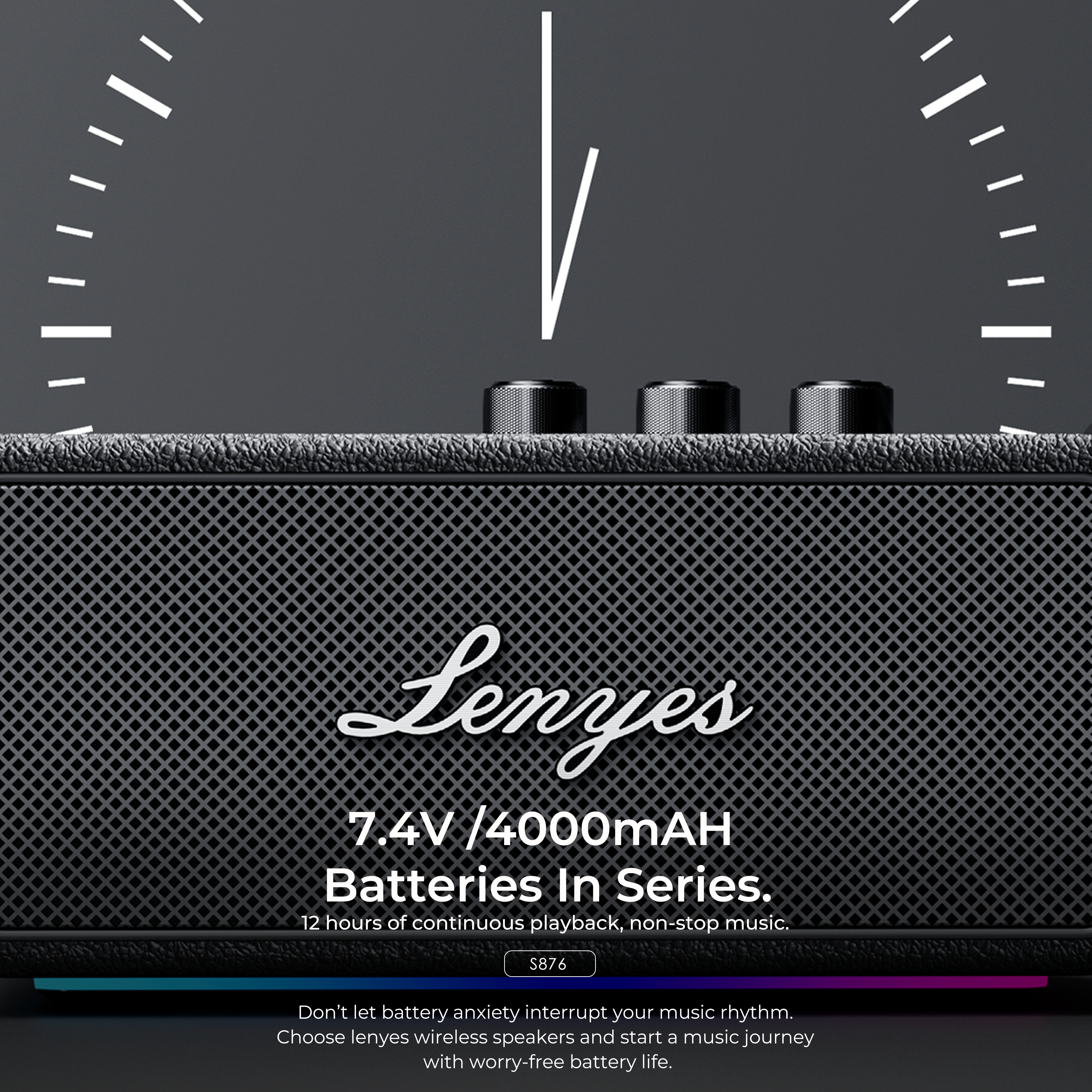 LENYES S876 90W Portable Bluetooth Speaker