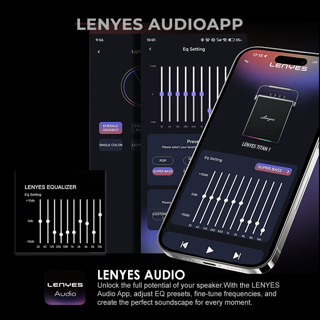 LENYES TITAN 1 180W Portable Karaoke Speaker