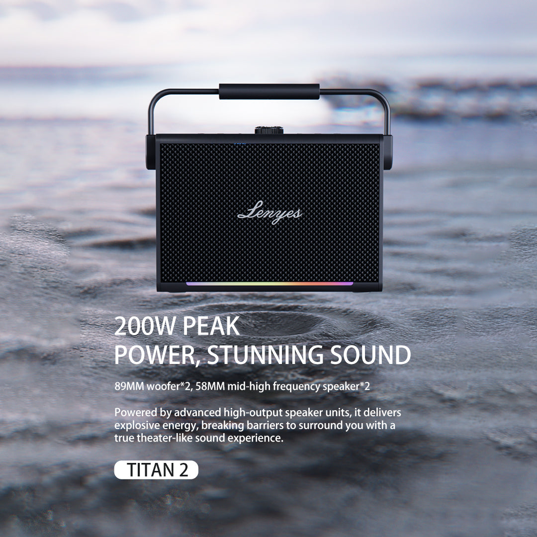 LENYES TITAN 2 200W Portable Karaoke Speaker