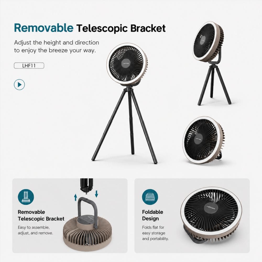 LENYES LHF11 Portable Rechargeable Smart Fan