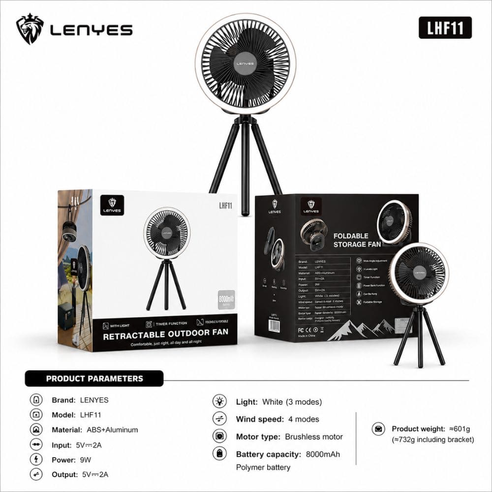 LENYES LHF11 Portable Rechargeable Smart Fan