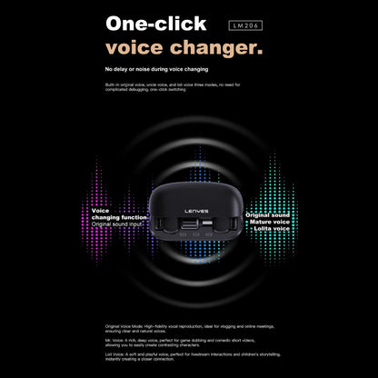 LENYES LM206 Wireless Lavalier Microphone