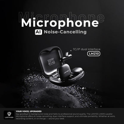 LENYES LM210 AI Wireless Collar Microphone