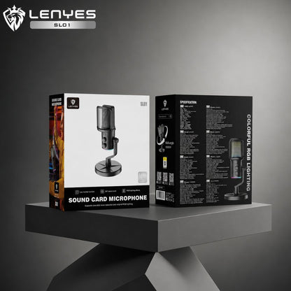LENYES SL01 RGB Streaming Podcast Microphone