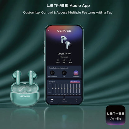 LENYES AIR 100 ANC + ENC Wireless Earbuds