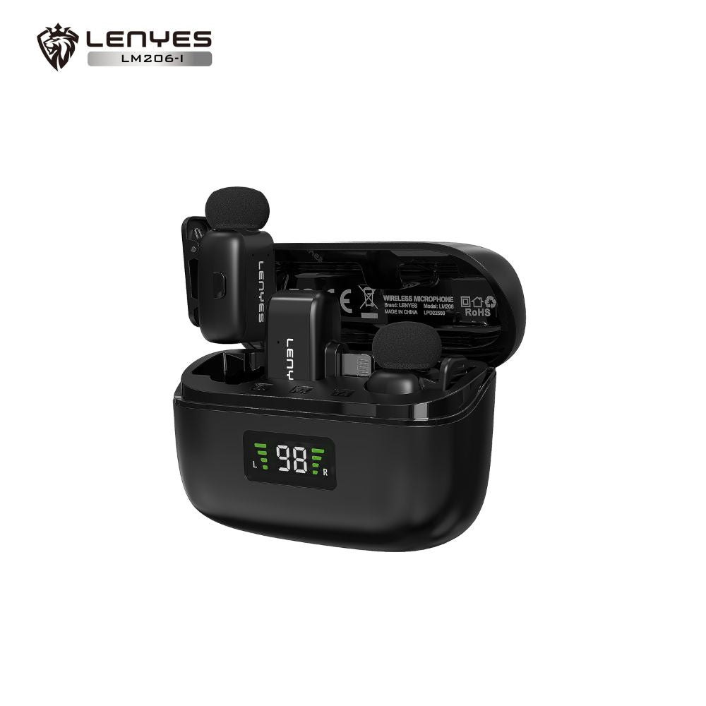 LENYES LM206 Wireless Lavalier Microphone