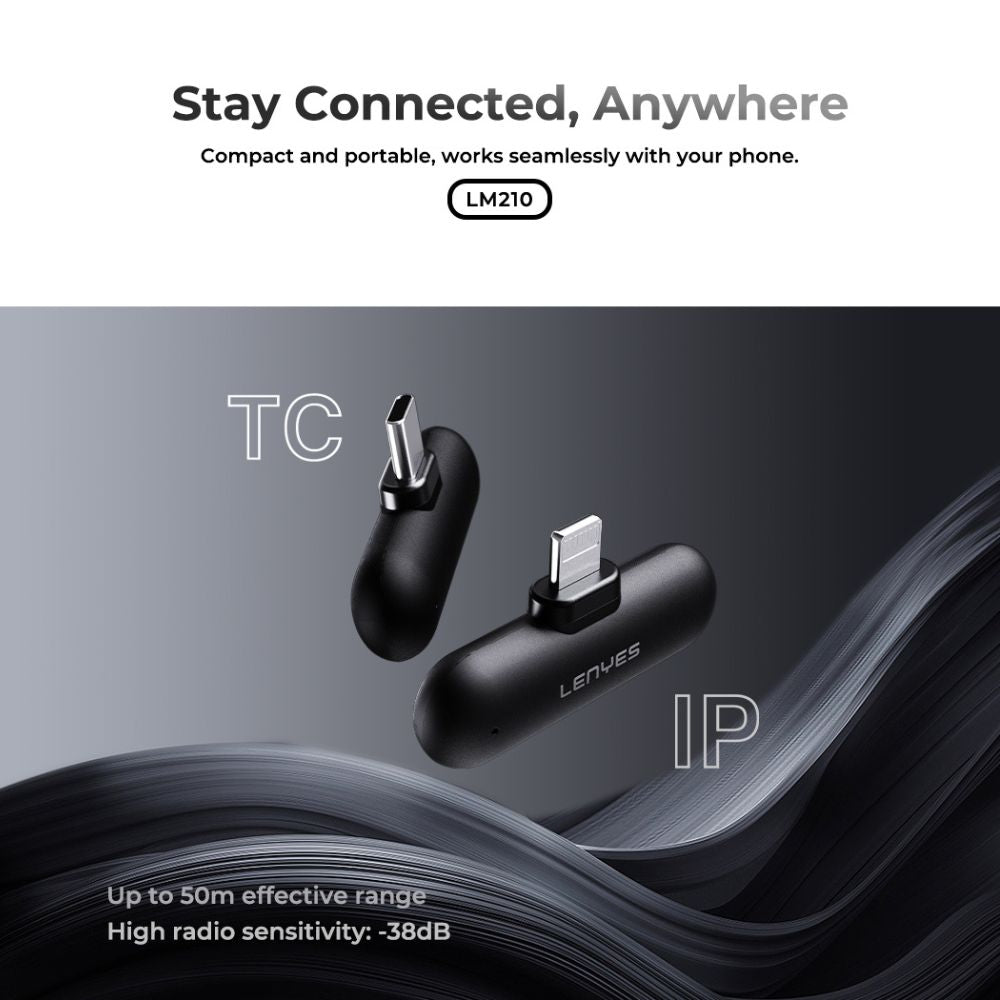 LENYES LM210 AI Wireless Collar Microphone