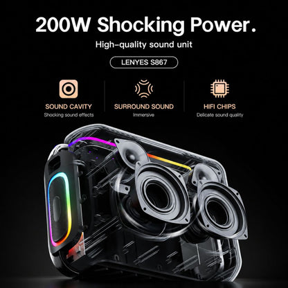 LENYES S867 200watt Portable Party Speaker