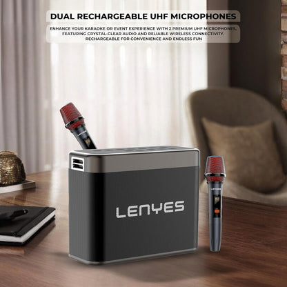 Lenyes S832 160 Watt Peak Karaoke Portable Party Speaker