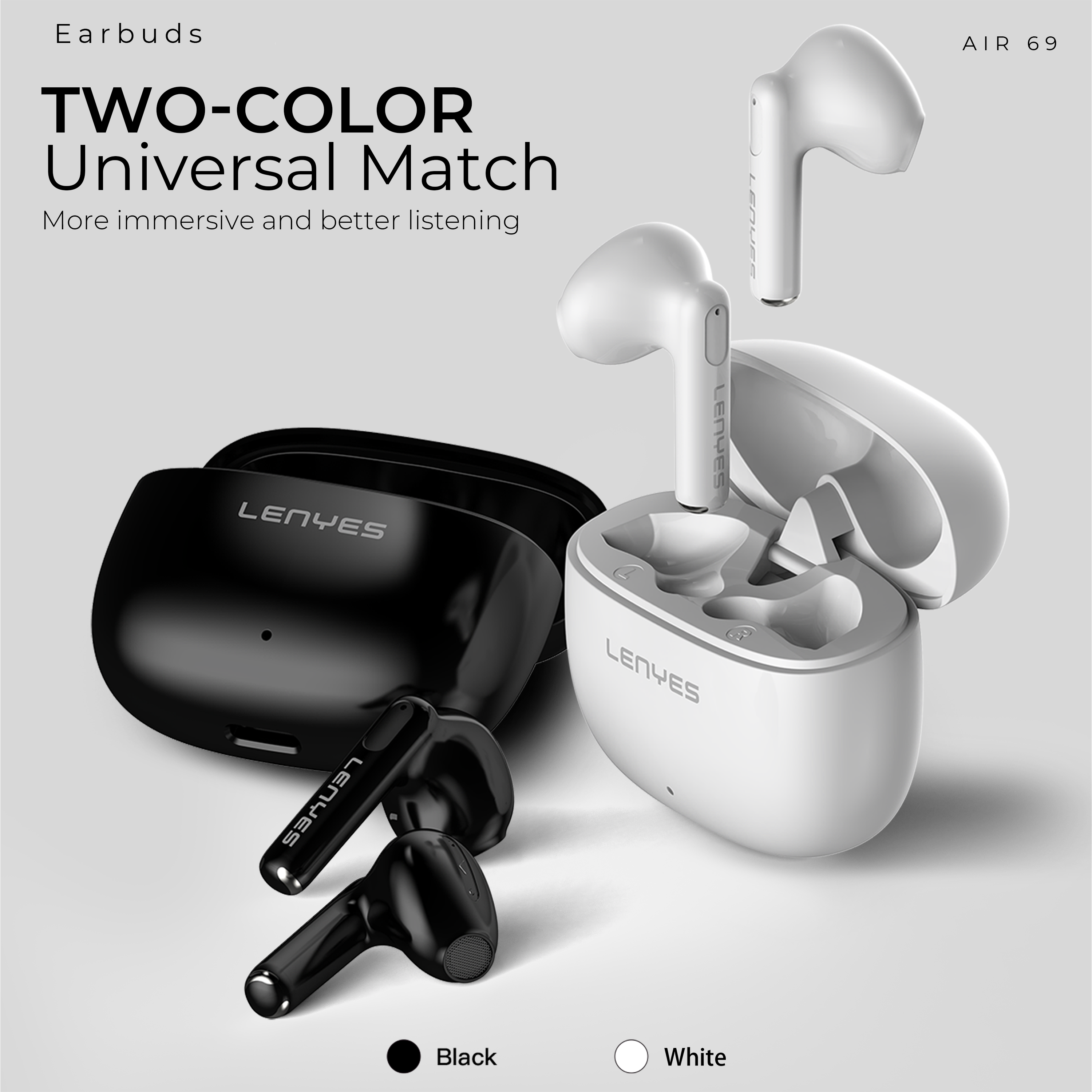 LENYES AIR 69 Wireless Bluetooth Earbuds