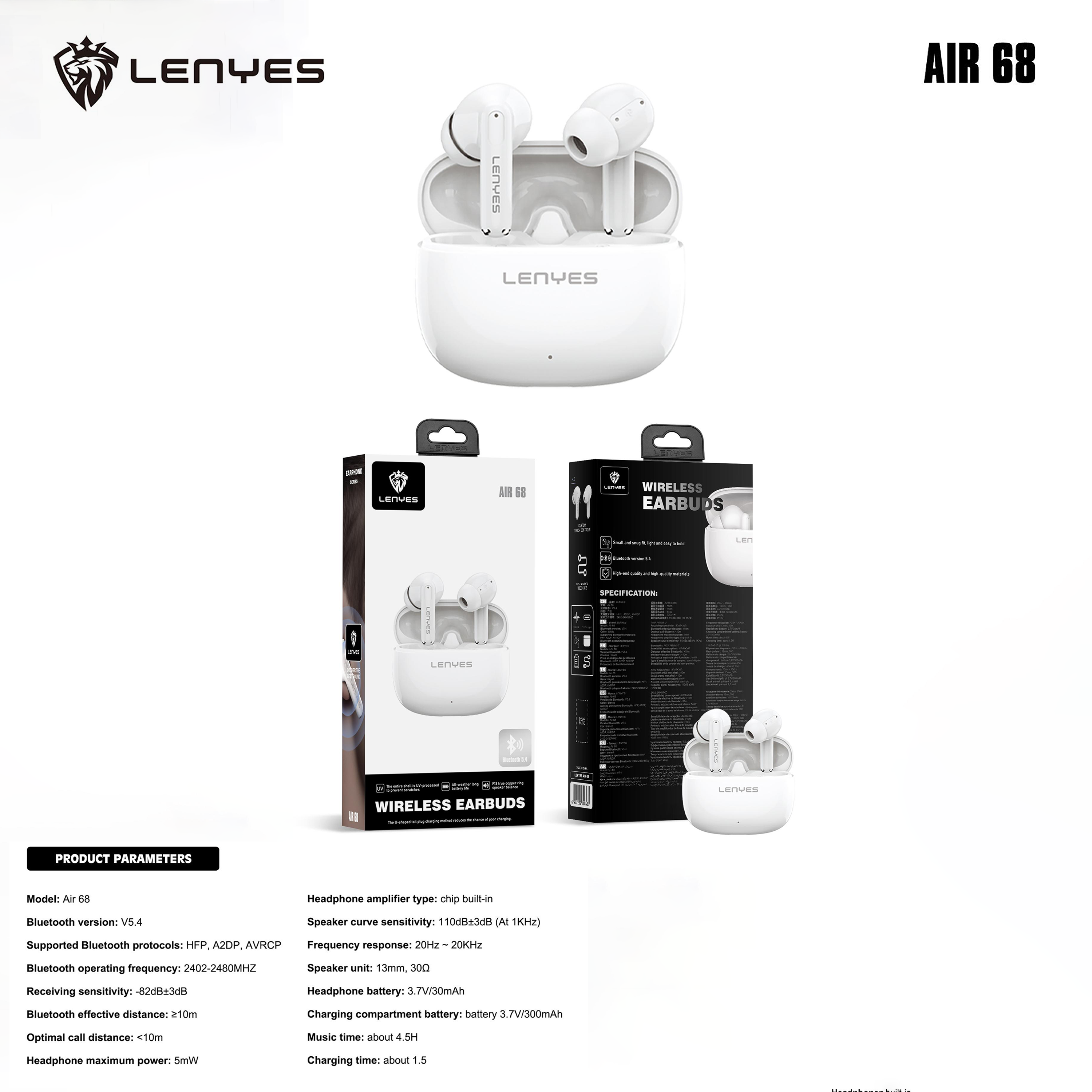 Lenyes AIR68 Earpods