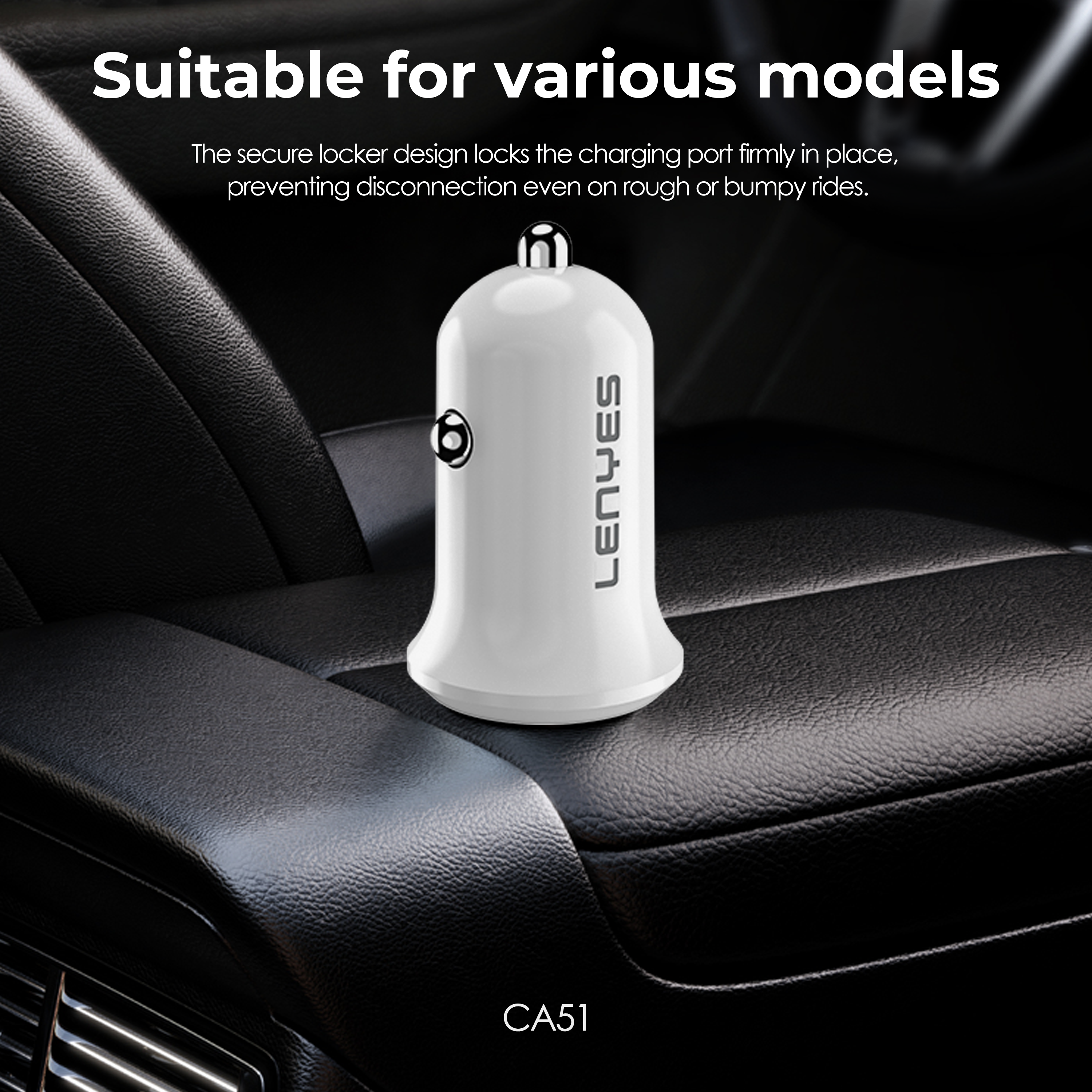 Lenyes CA51 (12 Watt) Car Charger