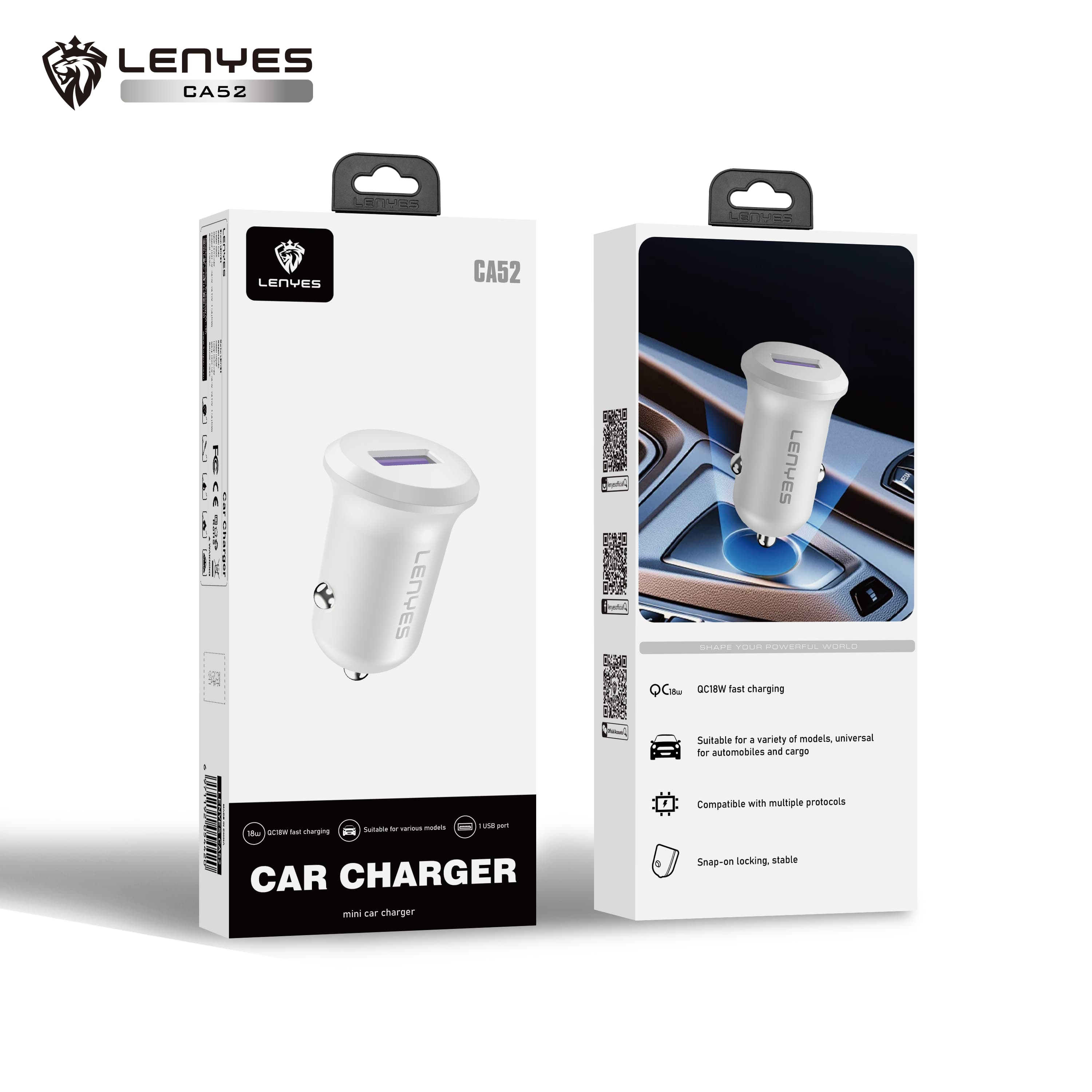CA52 (18 Watt) Car Charger