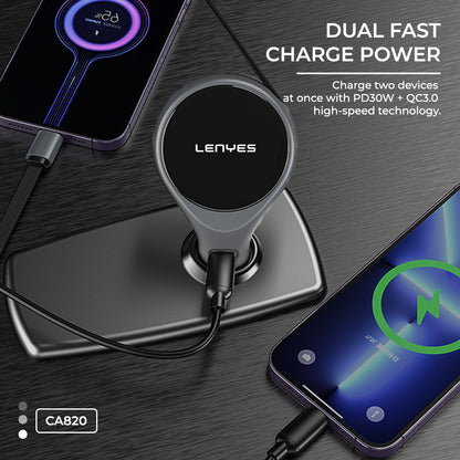 Lenyes CA820 60W Car Charger
