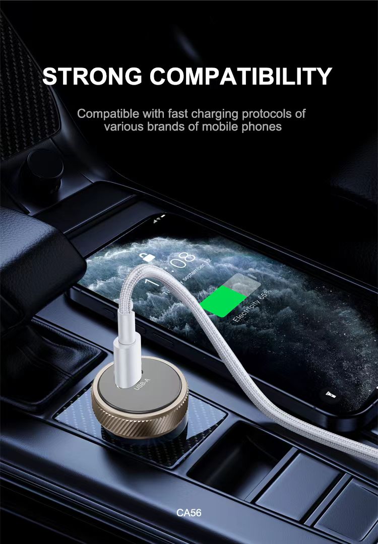 Lenyes CA56 (30W Type-C) Metal Car Charger
