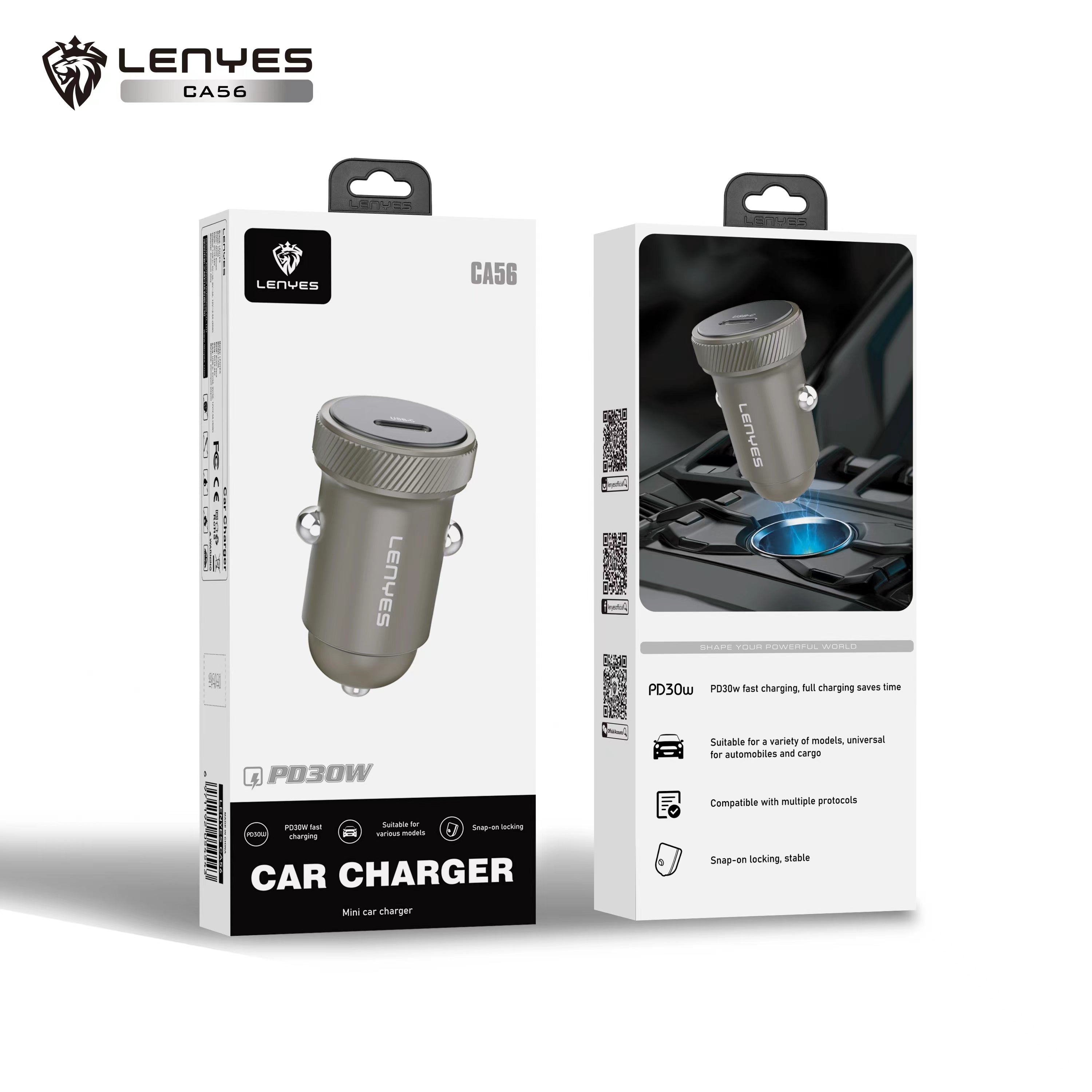 CA56 (30W Type-C) Metal Car Charger
