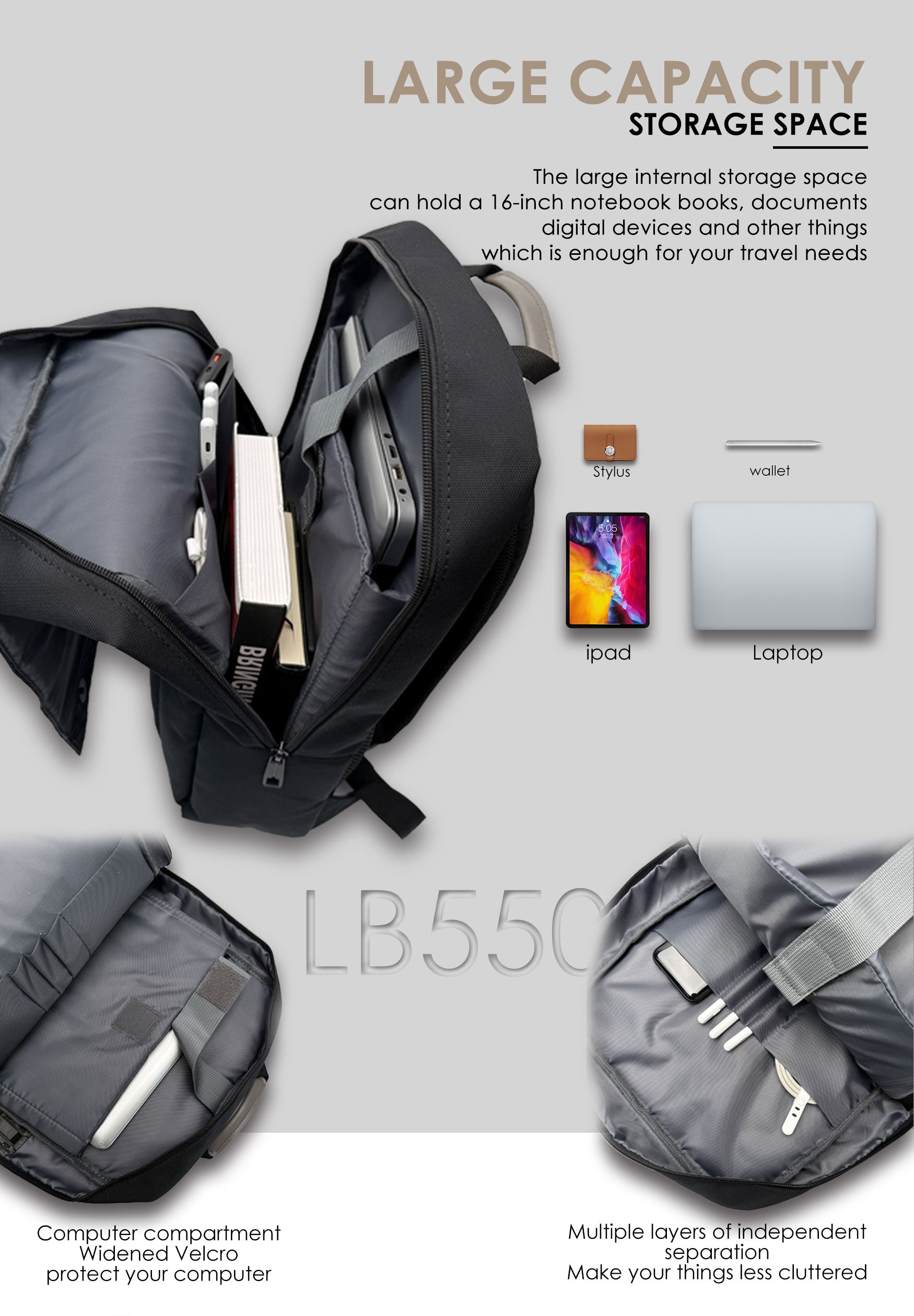 Lenyes LB550 Travel Backpack