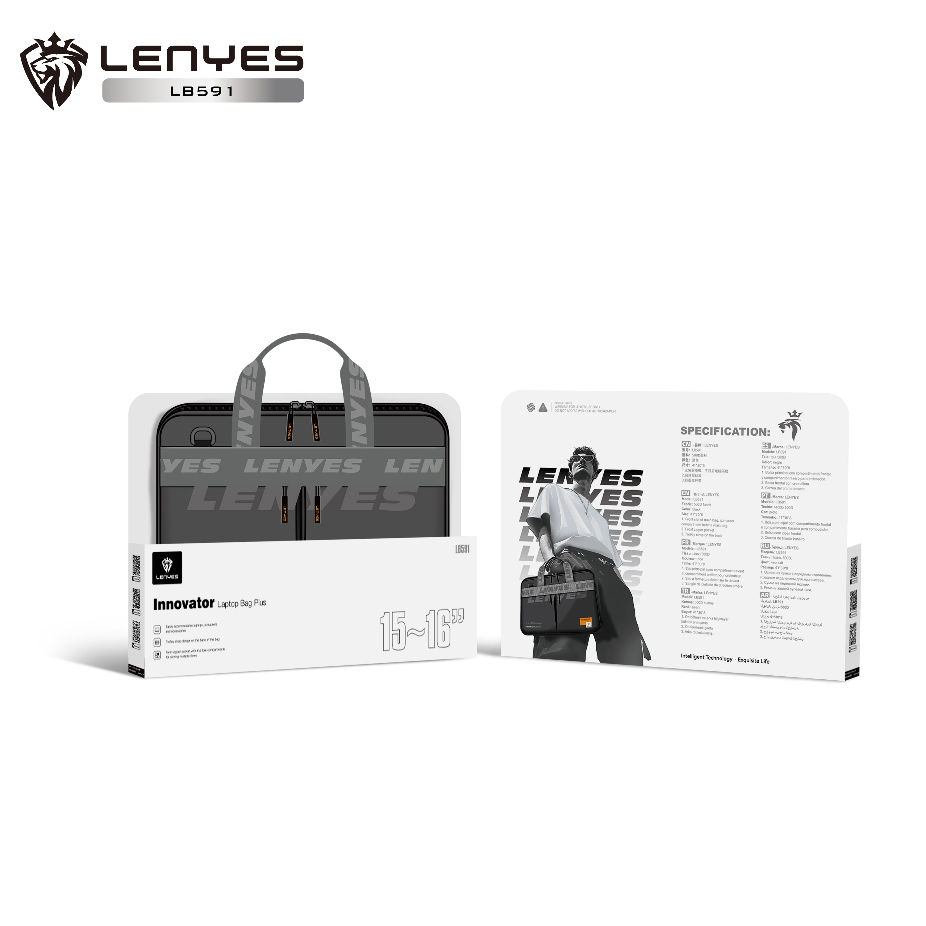 Lenyes LB591 Premium 15" Laptop Bag