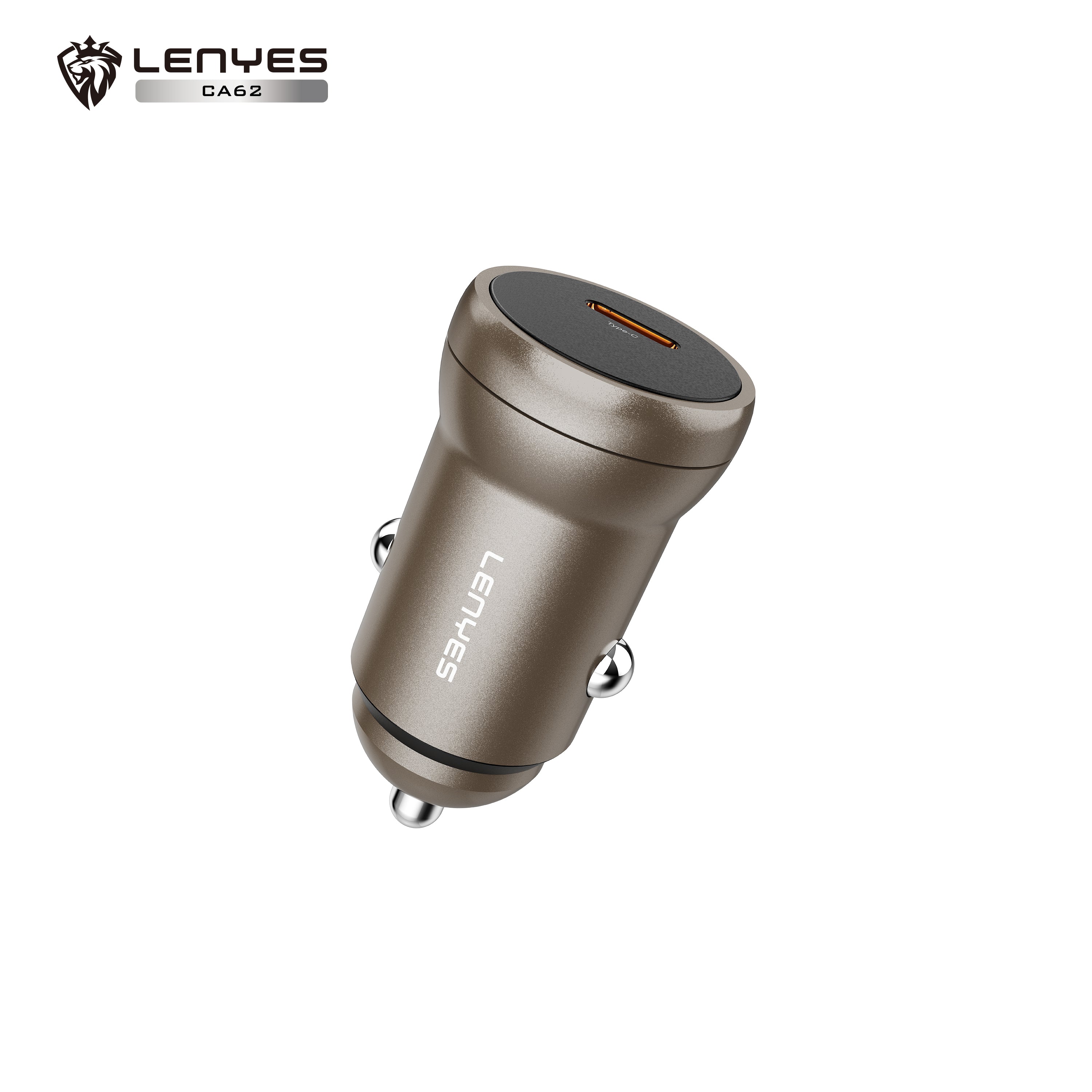 LENYES CA62 30W USB-C PD Car Charger | Aluminium Alloy Fast Charger