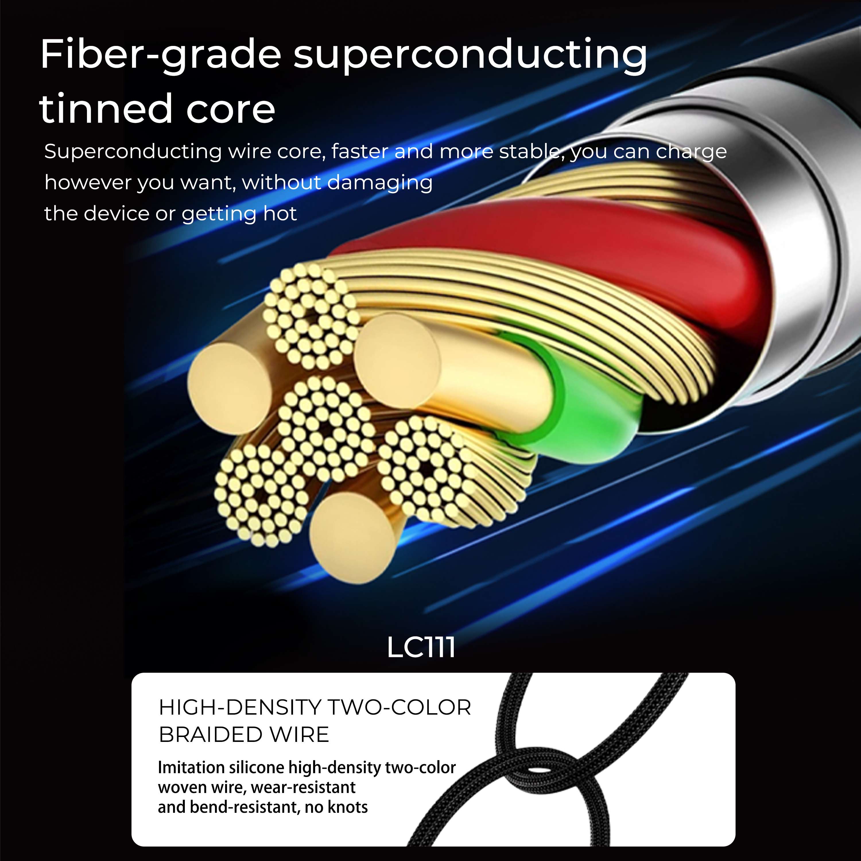 Lenyes LC111 4 in 1 Braided Cable