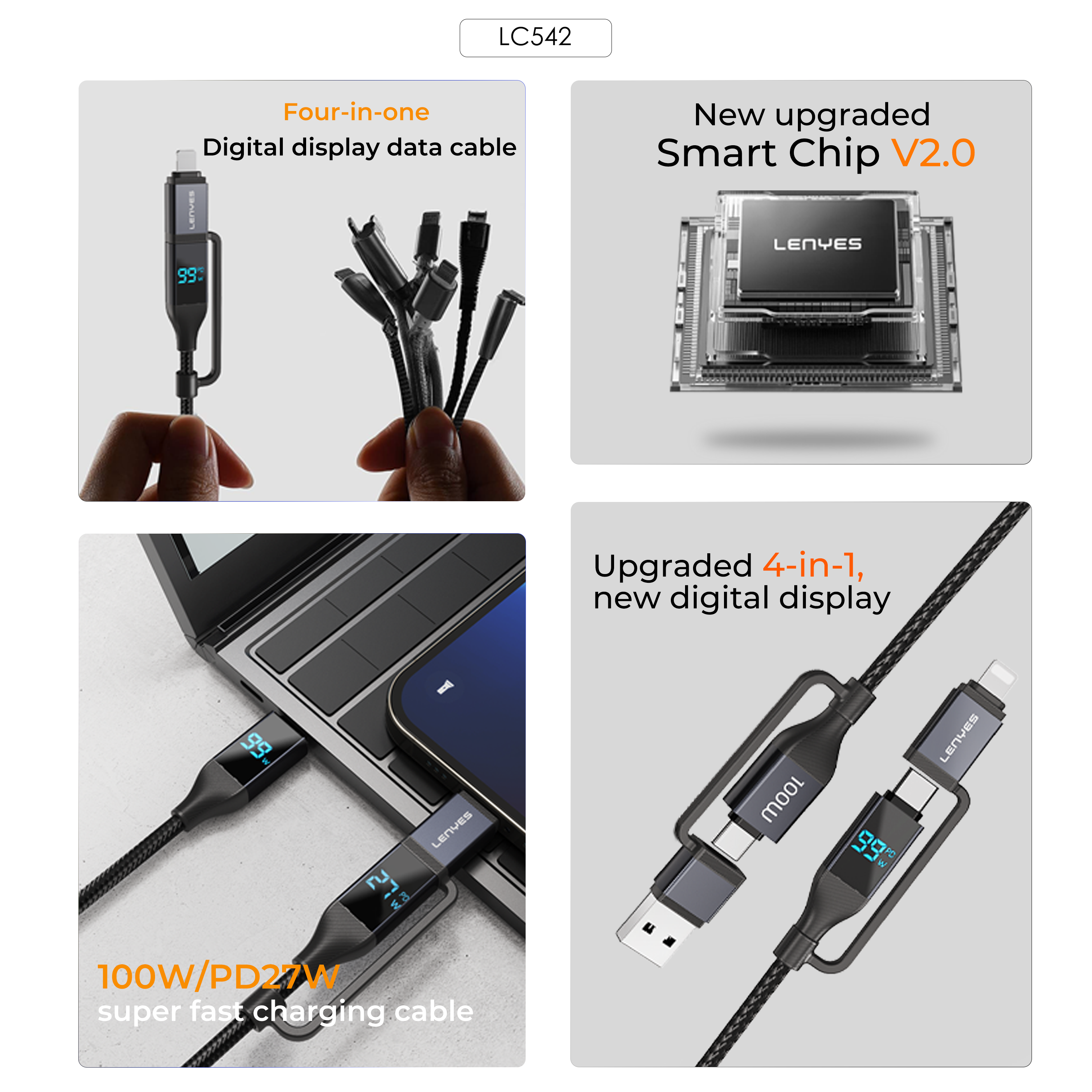 Lenyes LC542 4 in 1 Cable
