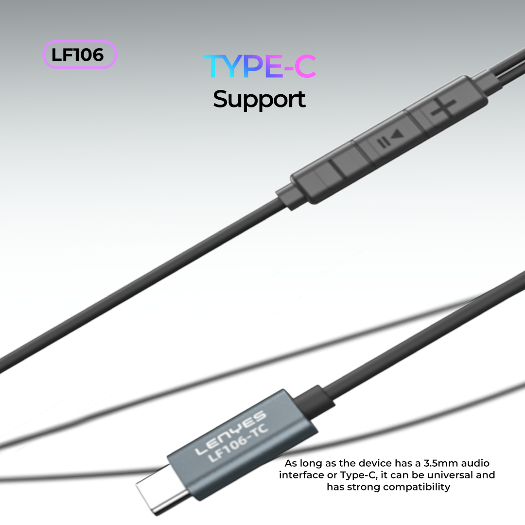 Lenyes LF106 Wired Earphones