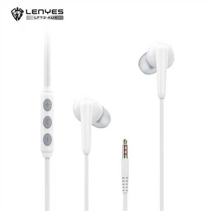 LENYES LF72-AUX Wired Earphones | 14mm Drivers with Mic & Remote