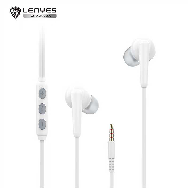 LENYES LF72-AUX Wired Earphones | 14mm Drivers with Mic & Remote