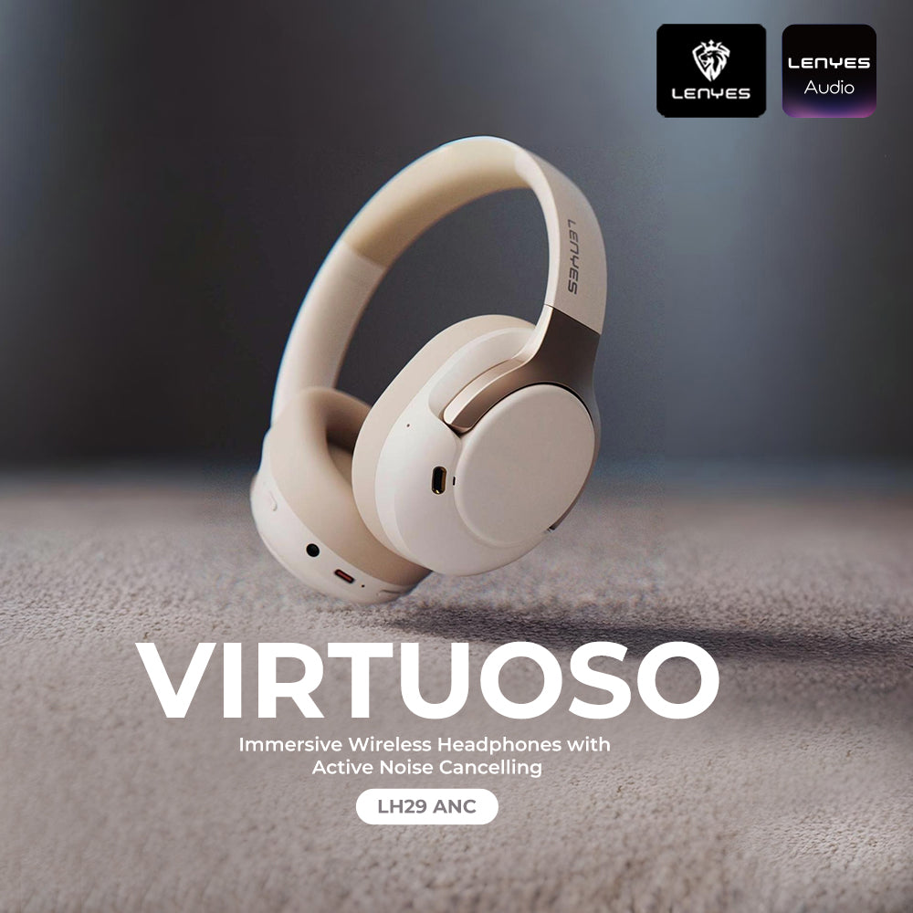 LENYES LH29 ANC Hybrid Noise Cancelling Wireless Headphones